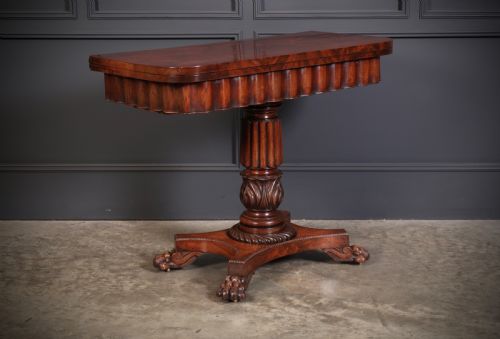 LATE REGENCY MAHOGANY CARD TABLE - ADDITIONAL PHOTO 1