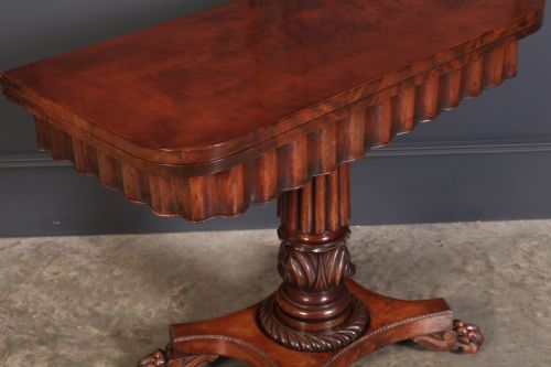 LATE REGENCY MAHOGANY CARD TABLE - ADDITIONAL PHOTO 2