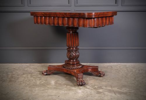 LATE REGENCY MAHOGANY CARD TABLE - ADDITIONAL PHOTO 5