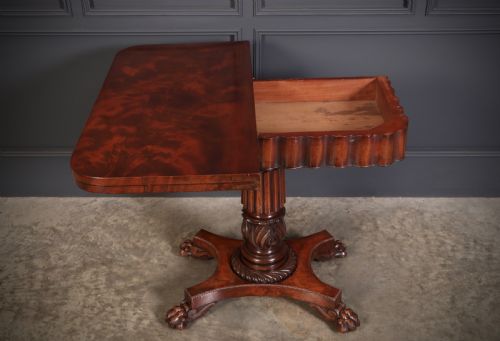 LATE REGENCY MAHOGANY CARD TABLE - ADDITIONAL PHOTO 9