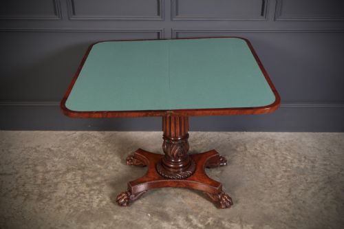 LATE REGENCY MAHOGANY CARD TABLE - ADDITIONAL PHOTO 10