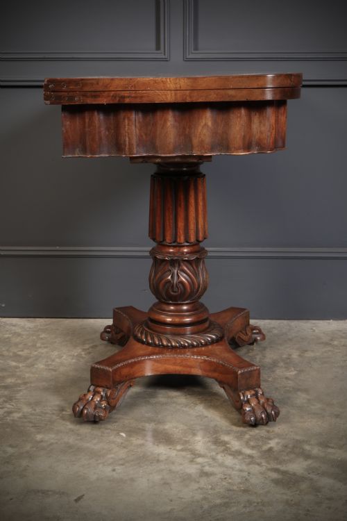 LATE REGENCY MAHOGANY CARD TABLE - ADDITIONAL PHOTO 15