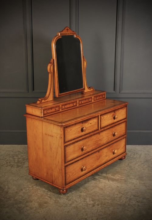 VICTORIAN STENCILLED PINE DRESSING CHEST - ADDITIONAL PHOTO 1