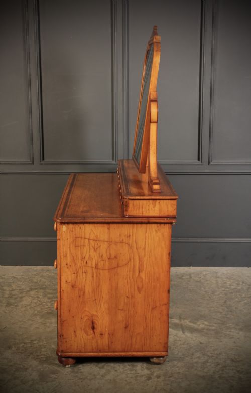 VICTORIAN STENCILLED PINE DRESSING CHEST - ADDITIONAL PHOTO 10