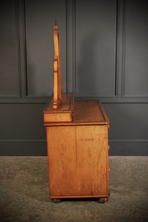 VICTORIAN STENCILLED PINE DRESSING CHEST - ADDITIONAL PHOTO 11