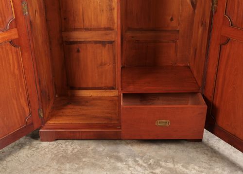 fig 2. Victorian Mahogany & Walnut Wardrobe