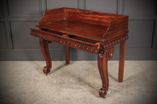 MAGNIFICENT WILLIAM IV MAHOGANY CONSOLE TABLE - ADDITIONAL PHOTO 9