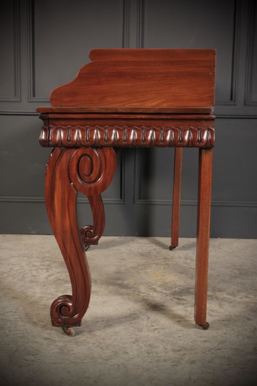 MAGNIFICENT WILLIAM IV MAHOGANY CONSOLE TABLE - ADDITIONAL PHOTO 14