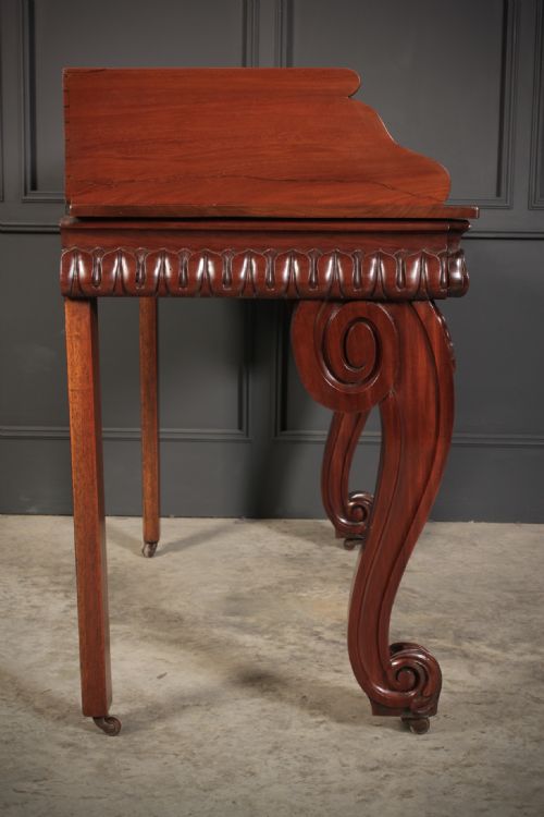 MAGNIFICENT WILLIAM IV MAHOGANY CONSOLE TABLE - ADDITIONAL PHOTO 16