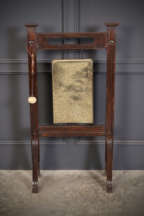 OAK BRASS DINNER GONG - ADDITIONAL PHOTO 1