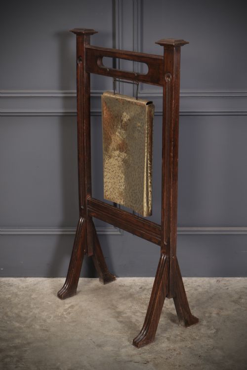 OAK BRASS DINNER GONG - ADDITIONAL PHOTO 5