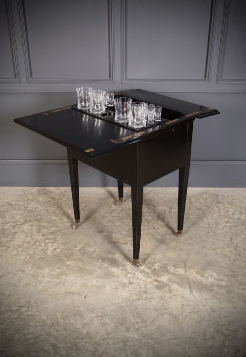 BLACK SURPRISE DRINKS COCKTAIL TABLE BY WARING GILLOW - ADDITIONAL PHOTO 9