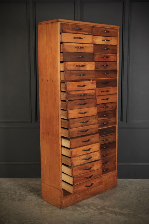 LARGE FRUITWOOD HABERDASHERY CHEST - ADDITIONAL PHOTO 1