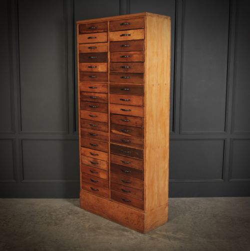 LARGE FRUITWOOD HABERDASHERY CHEST - ADDITIONAL PHOTO 3