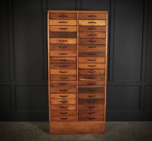LARGE FRUITWOOD HABERDASHERY CHEST - ADDITIONAL PHOTO 5
