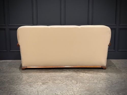 ART DECO WALNUT LEATHER 3PIECE SUITE - ADDITIONAL PHOTO 21