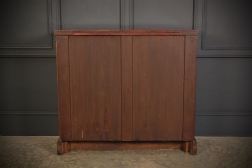 VICTORIAN GLAZED FIGURED WALNUT BOOKCASE - ADDITIONAL PHOTO 11