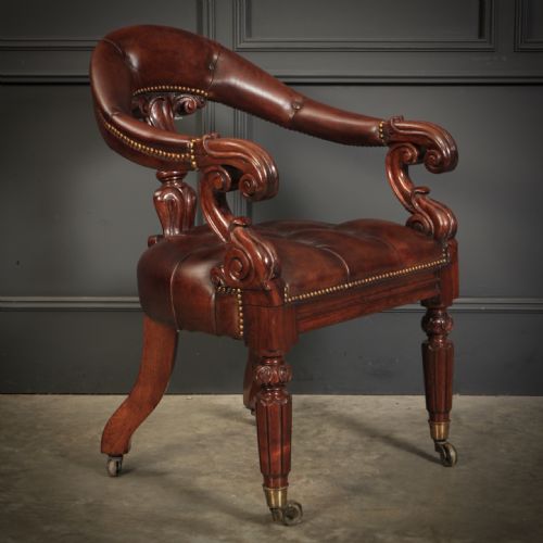 PAIR OF WILLIAM IV ROSEWOOD DESK CHAIRS - ADDITIONAL PHOTO 9