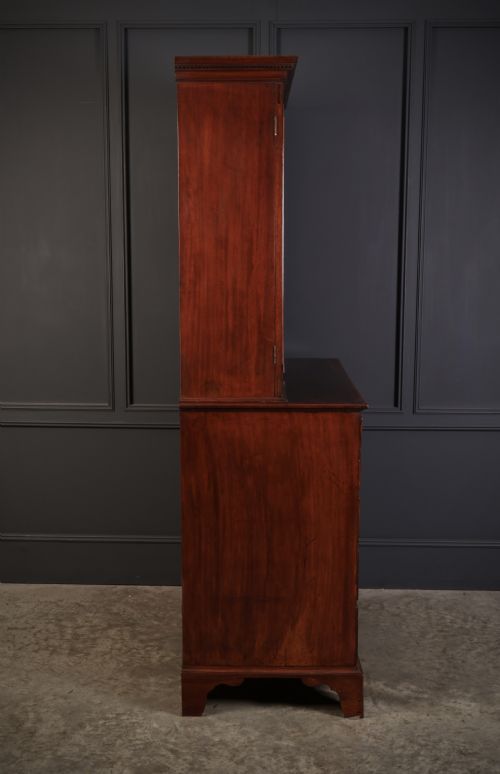 GEORGE III MAHOGANY SECRETAIRE CABINET - ADDITIONAL PHOTO 8