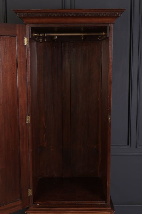 fig 1. Edwardian Inlaid Mahogany Single Door Wardrobe