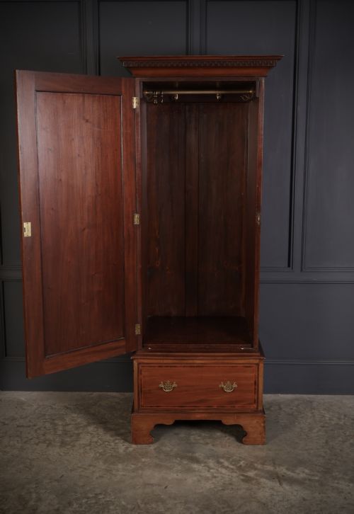 fig 2. Edwardian Inlaid Mahogany Single Door Wardrobe