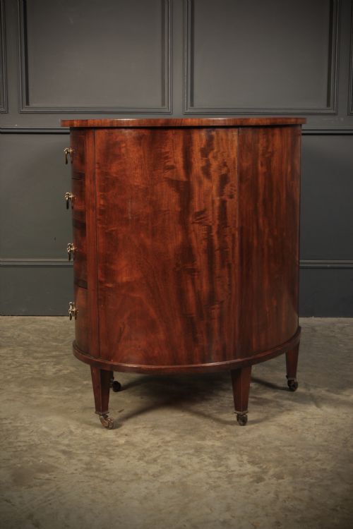 EDWARDIAN MAHOGANY KIDNEY SHAPED DESK - ADDITIONAL PHOTO 5