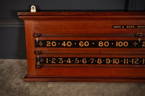 ANTIQUE SNOOKER SCOREBOARD BY ORME SONS MANCHESTER - ADDITIONAL PHOTO 1