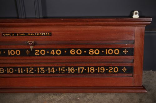 ANTIQUE SNOOKER SCOREBOARD BY ORME SONS MANCHESTER - ADDITIONAL PHOTO 2