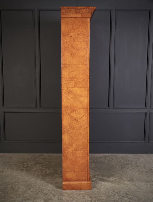 LARGE AMBOYNA OPEN BOOKCASE - ADDITIONAL PHOTO 9