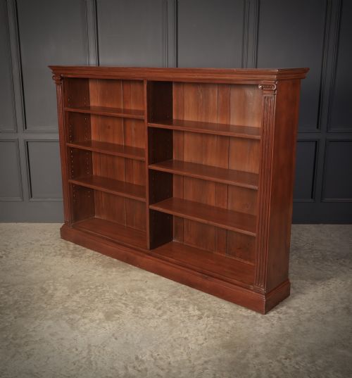 VICTORIAN OAK OPEN BOOKCASE - ADDITIONAL PHOTO 4