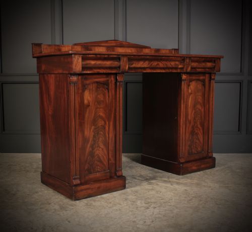 FLAME MAHOGANY PEDESTAL SIDEBOARD - ADDITIONAL PHOTO 3