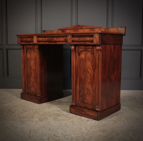FLAME MAHOGANY PEDESTAL SIDEBOARD - ADDITIONAL PHOTO 5