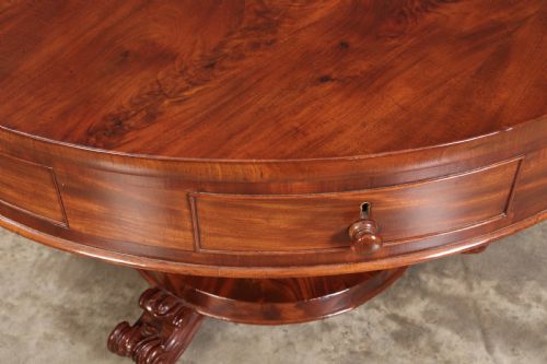 WILLIAM IV MAHOGANY DRUM TABLE - ADDITIONAL PHOTO 3