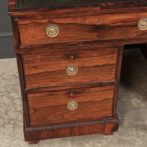 RARE WILLIAM IV ROSEWOOD PARTNERS DESK - ADDITIONAL PHOTO 1