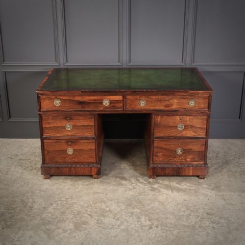 RARE WILLIAM IV ROSEWOOD PARTNERS DESK - ADDITIONAL PHOTO 2