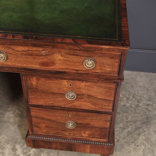 RARE WILLIAM IV ROSEWOOD PARTNERS DESK - ADDITIONAL PHOTO 4