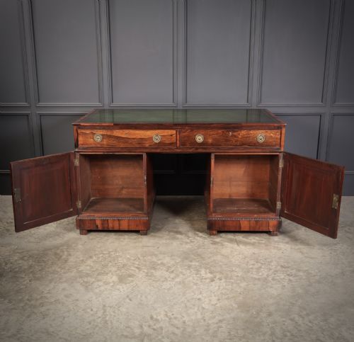 RARE WILLIAM IV ROSEWOOD PARTNERS DESK - ADDITIONAL PHOTO 11
