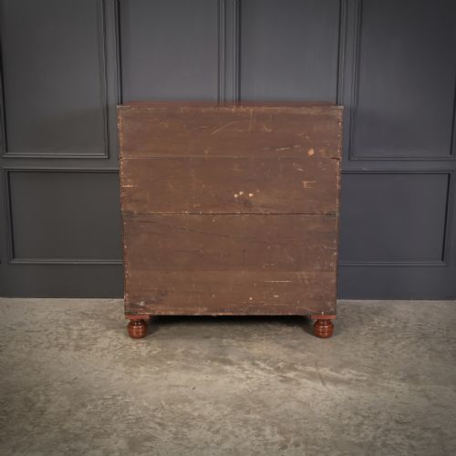 GENUINE VICTORIAN TEAK MILITARY SECRETAIRE CHEST - ADDITIONAL PHOTO 9