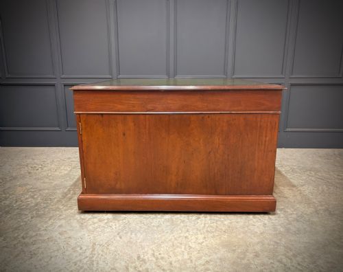 LARGE VICTORIAN MAHOGANY PARTNERS DESK - ADDITIONAL PHOTO 17