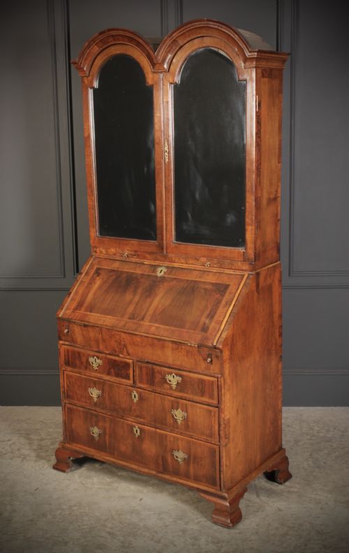 18TH CENTURY WALNUT BUREAU BOOKCASE - ADDITIONAL PHOTO 6