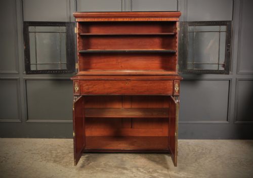 REGENCY MAHOGANY SECRTAIRE BOOKCASE - ADDITIONAL PHOTO 2