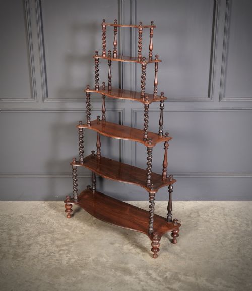 VICTORIAN ROSEWOOD SIX TIER WHATNOT STAND - ADDITIONAL PHOTO 7