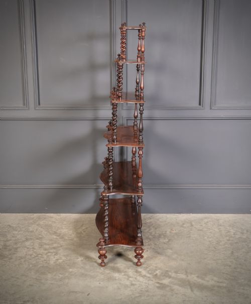 VICTORIAN ROSEWOOD SIX TIER WHATNOT STAND - ADDITIONAL PHOTO 9