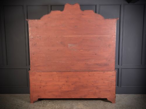 LARGE MARQUETRY INLAID WALNUT BOMBE SHAPED CABINET - ADDITIONAL PHOTO 7