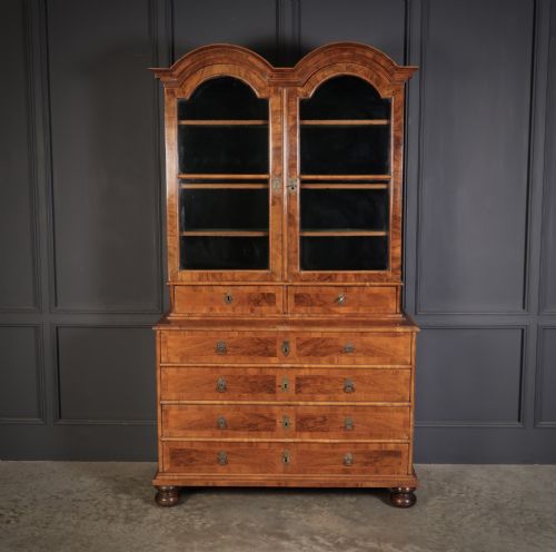 fig 2. 18th Century Walnut Glazed Bookcase