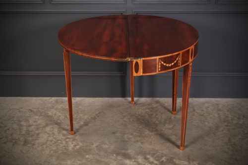RARE 18TH CENTURY MARQUETRY INLAID TEA TABLE - ADDITIONAL PHOTO 12