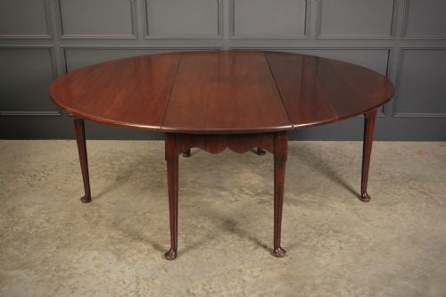 GEORGIAN MAHOGANY DROP LEAF DINING TABLE - ADDITIONAL PHOTO 2