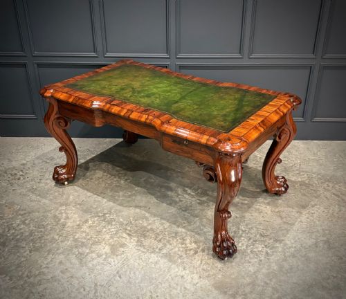 MAGNIFICENT WILLIAM IV ROSEWOOD PARTNERS WRITING TABLE - ADDITIONAL PHOTO 7
