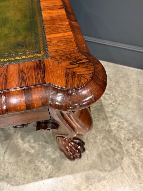 MAGNIFICENT WILLIAM IV ROSEWOOD PARTNERS WRITING TABLE - ADDITIONAL PHOTO 15