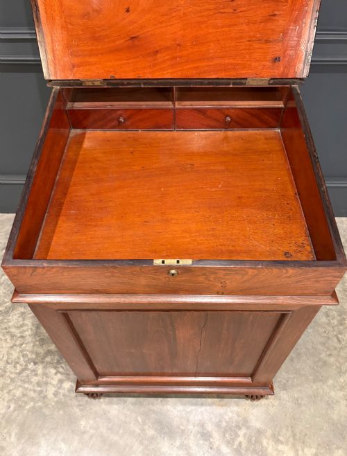 LARGE 19TH CENTURY ROSEWOOD DAVENPORT DESK - ADDITIONAL PHOTO 7